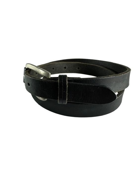 Genuine Vintage POLO Ralph Lauren Black Belt Leather Unisex Dress Belt 90s M main image 5